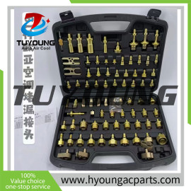 hight quality auto ac system test tool/81 sets car ac maintenance leak detection tools FOR all European and Asian models
