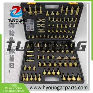 favourable price 108 sets car ac maintenance leak detection tools for European Japanese and Korean car series