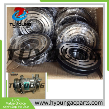 wholesale price SD 5H11 / 5S11 SD507 auto AC Compressor pulley for Ford New Holland and all tractors and trucks Sanden 6332 5176185R 5176185 U6332