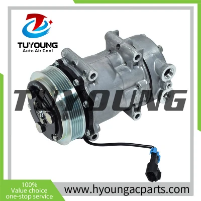 factory outlet SD7H15 4425 auto AC compressor for Peterbilt Trucks 379 Kenworth C500 L6 22-210 Sanden4425