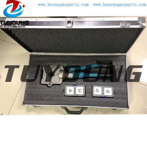 Easy to use upgrade model of auto a/c Hydraulic pressure tube tool, handle operation Hydraulic pressure tube tool