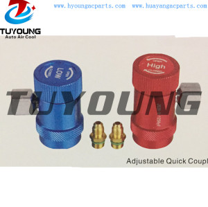 factory directly sale R1234YF auto ac adjustable quick coupler with connection M12* 1.5