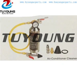 wholesale suppy auto ac cleaner 1/4 SAE & 1/4 NPT Stainless steel bottle