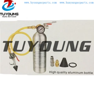high quality aluminum bottle auto ac cleaner air condition system and evaporator 0.8MPA 0.9 Meter