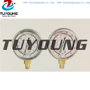 best selling hight quality Shock proof oil pressure gauge, imported high precision gauge mechanism, R134A R404A R507C