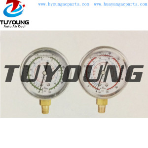 best selling hight quality Shock proof oil pressure gauge, imported high precision gauge mechanism, R134A R404A R507C