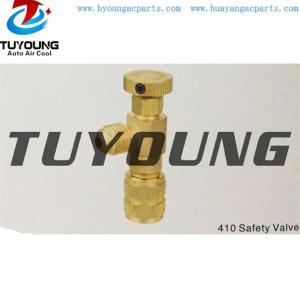 China manufacture Safety valve with 1/4 SAE connection, high quality brass alloy and durable life