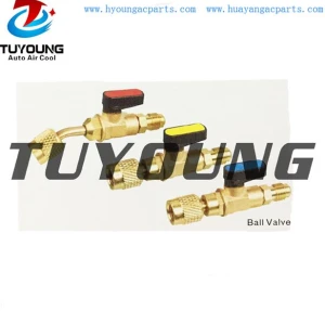 brand new Ball valve with double O-Ring sealing, 1/4 SAE 5/16 SAE 3/8 SAE 1/2 ACME