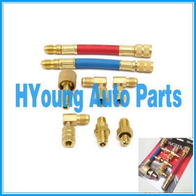 good quality Car A/C Air Conditioning Refrigeration R134A R12 Connector Adapter Hose