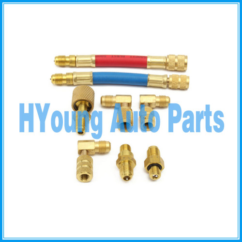good quality Car A/C Air Conditioning Refrigeration R134A R12 Connector Adapter Hose