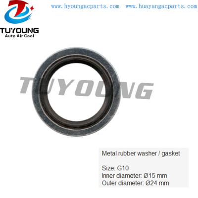 factory directly sale good quality Auto Metal rubber washer / gasket for OPEL size 15mm(ID) * 24 mm(OD)
