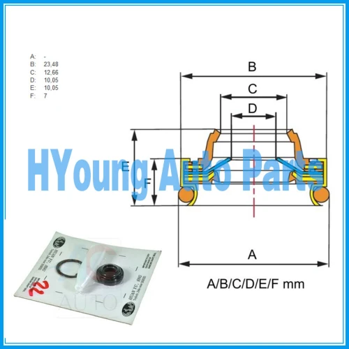 uneasy to damage, solid and durable Auto AC compressor shaft seal , China supplier oil shaft seal