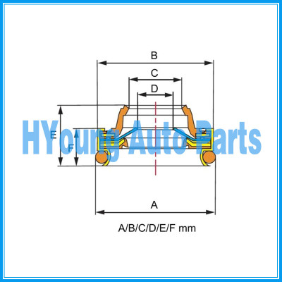 reliable quality convenient application SANDEN Auto air compressor shaft seal 10XK8 EK2044 , China supplier oil shaft seal