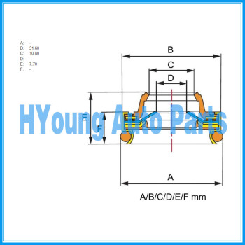 Made in China High quality DELPHI Auto A/C compressor shaft seal , China supplier oil shaft seal, wholesale compressor brand new shaft seal