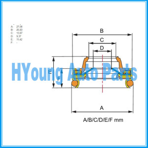 TuYoung sturdy and durable SANDEN Auto A/C compressor shaft seal , China supplier oil shaft seal, wholesale compressor brand new shaft seal