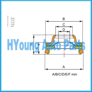 not easy to rust DIESEL KIKI Auto A/C compressor shaft seal wholesale compressor brand new shaft seal