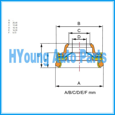 easy to use brand new compressor shaft seal DENSO Auto A/C compressor shaft seal China supplier oil shaft seal