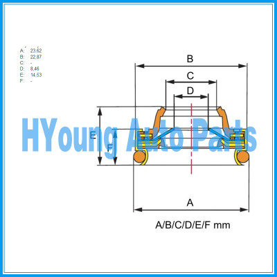 easy to deformation does not rust car air A/C compressor shaft seal