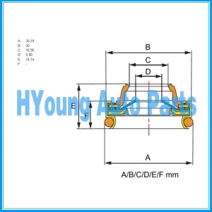 Vehicle safety control system car air A/C compressor shaft seal , China supplier oil shaft seal, wholesale compressor brand new shaft seal