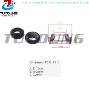 long-life for use hight qualiyi  FS10 FX15 auto a/c compressor shaft seal, shaft oil seal