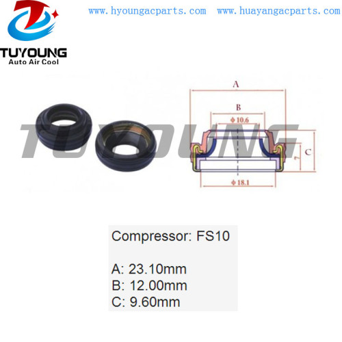 difficult to damage FS10 auto ac compressor shaft seal, shaft oil seal