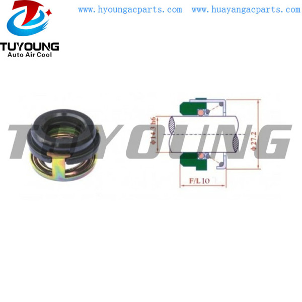 Not easily deformed Good anti-leakage effect ND10P13 auto a/c compressor shaft seal