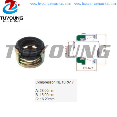 Anti-slip and anti-lock stone ND10PA17 auto air conditioning a/c shaft seal, shaft oil seal
