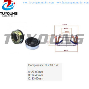 Vehicle safety control system ND6SE12C auto air conditioning a/c shaft seal, shaft oil seal