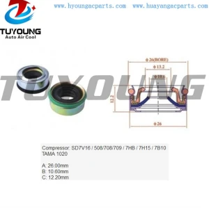 Pressure resistance wholesale SD7V16 508 708 709 7HB 7H15 7B10 auto a/c compressor shaft seal, shaft oil seal