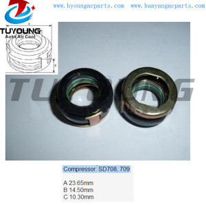 High quality wear resistance SD708 709  auto a/c compressor shaft seal, shaft oil seal