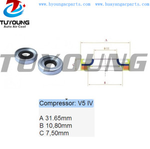 Good sealing performance, long service life V5 IV auto air conditioning oil shaft seal