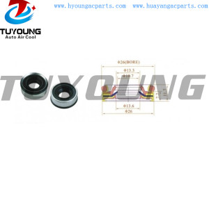 High quality metal and rubber composition SANDEN 708 709 7H15 7V16 auto air conditioning oil shaft seal