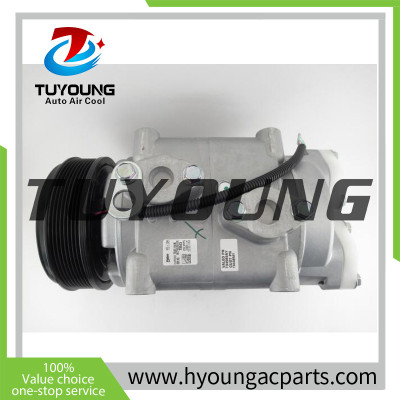 small vibration and easy maintenance auto AC compresssor Universal vehicle TM43 - 8 POLY CLUTCH - 12v