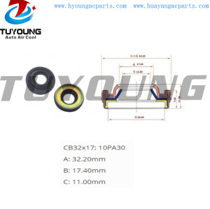 Easy to use and high temperature resistant 10PA30 auto a/c compressor shaft seal, shaft oil seal