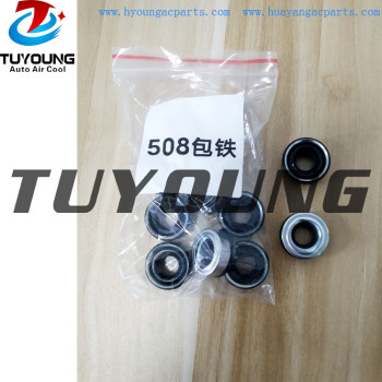Good sealing function, long service life auto air conditioning Oil Shaft Seal 508 clad iron