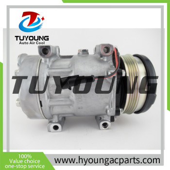 High quality SD7H15 U8148 auto AC compressor for AGCO CASE FORD NEW HOLLAND T6110 CITROEN JUMPE 87802912 47808999
