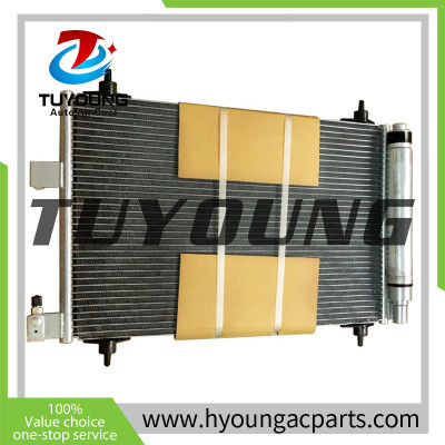 Strong refrigeration systems wholesale price auto AC condenser for PEUGEOT 407 CITROEN C5 C6 1.6 2.0 2004-2010 6455CP 6455GY