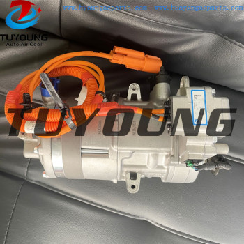 long life and temperature range of large hybrid electric auto AC compressors Tesla S Tesla X