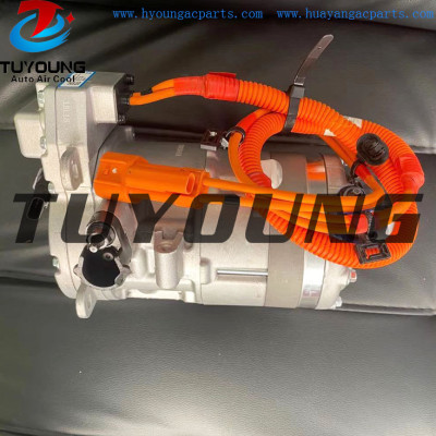 long life and temperature range of large hybrid electric auto AC compressors Tesla S Tesla X