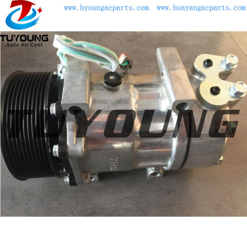 Factory directly sale high efficiency Scaina truck auto AC compressor 7h15 10pk 24v China factory manufacture