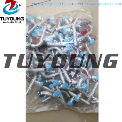 wholesale cheap price auto ac hose fitting adapter #8 female 90 degree China supply