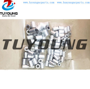 Export not easy to cause deformation auto air conditioning hose fitting Aluminum China factory wholesale
