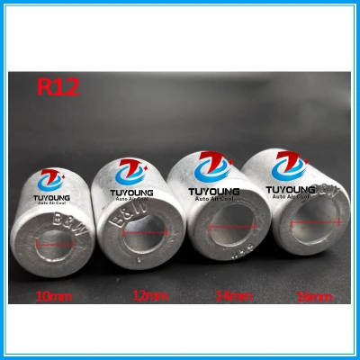 TUYOUNG not easy to damage R12 5/8'' Aluminium Crimp Ferrule For Car Air Conditioning joint/A/C Hose Fitting Aluminium cap