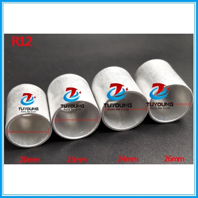 Best selling made in China R12 1/2'' Aluminium Crimp Ferrule For Car Air Conditioning joint/A/C Hose Fitting Aluminium cap