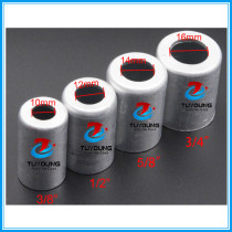 Wholesale cheap price Size 1/2'' Car R134a Car Air Conditioner Tube Connector Aluminum Cover Rubber Hose Connector Set