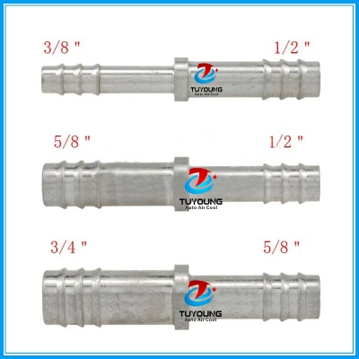 wholesale Size 3/8'' 1/2'' Car AC fitting pipe Pass Through Fitting Adapter, Air Conditioning Hose Pipe Connector Universal