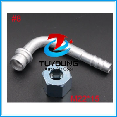 factory directory 90 Degree R134a #8 O-Ring Female hose Fitting for A/C Air Conditioning Hose #8