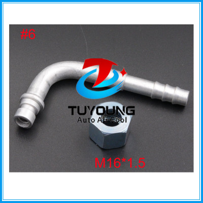 Wholesale cheap price 90 Degree R134a #6 O-Ring Female hose Fitting for A/C Air Conditioning Hose #6