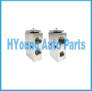 China manufacture Expansion Valve Block 2.0T Thread R134a Discharge 5 / 8x1 / 2 Suction 3 / 8x1 / 2