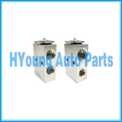 China manufacture Expansion Valve Block 2.0T Thread R134a Discharge 5 / 8x1 / 2 Suction 3 / 8x1 / 2
